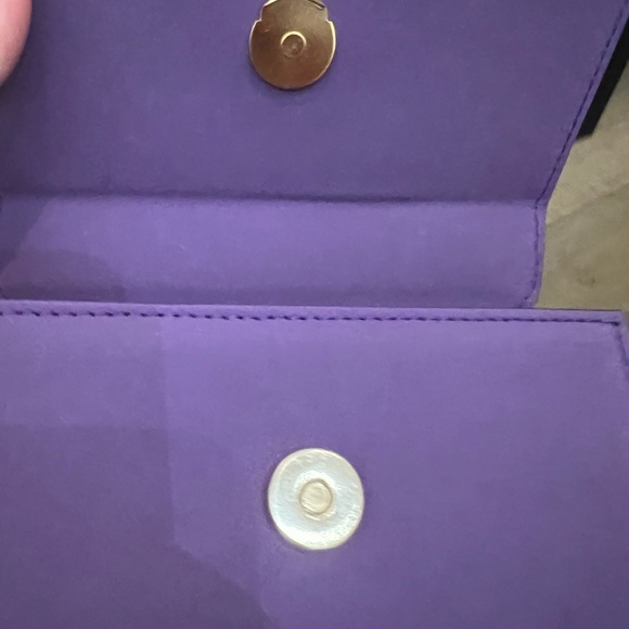 Jacquemus "Le Chiquito Moyen" top handle bag in calf leather NWT purple - Picture 8 of 10